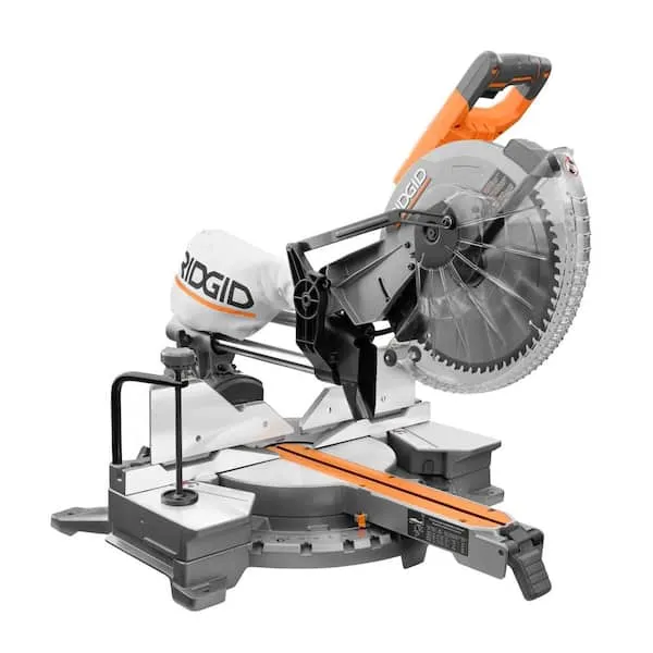 RIDGID R4222 15 Amp Corded 12 in. Dual Bevel Sliding Miter Saw