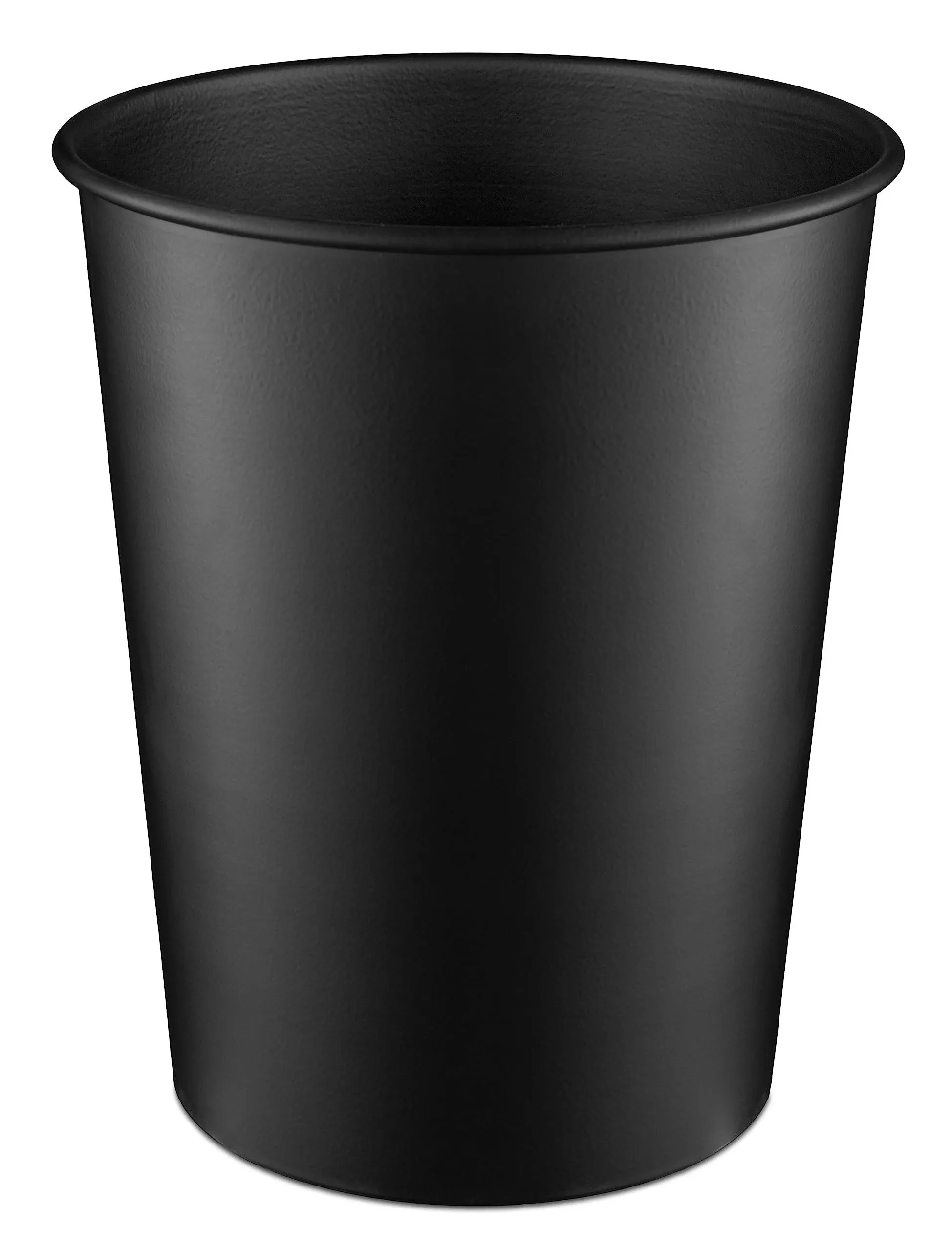 Smooth Metal 10 inch Wastebasket Trash Can