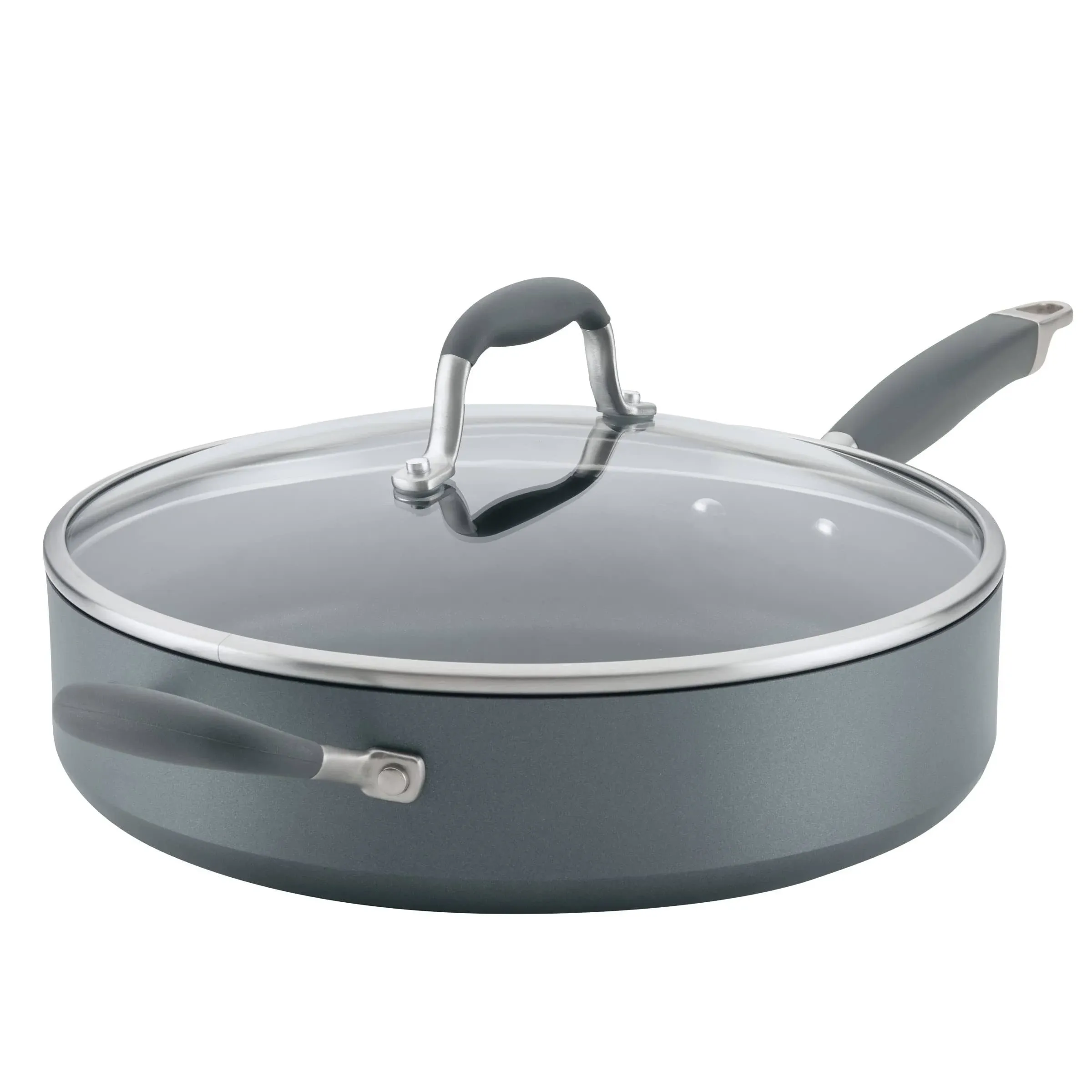 Anolon Advanced Home Hard-Anodized Nonstick 5-Qt. Saute Pan with Helper Handle ...