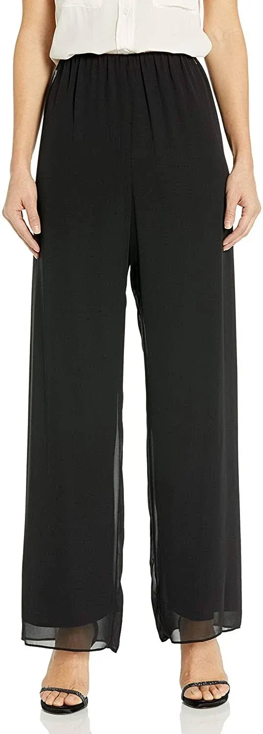 Petite Chiffon Palazzo Pants