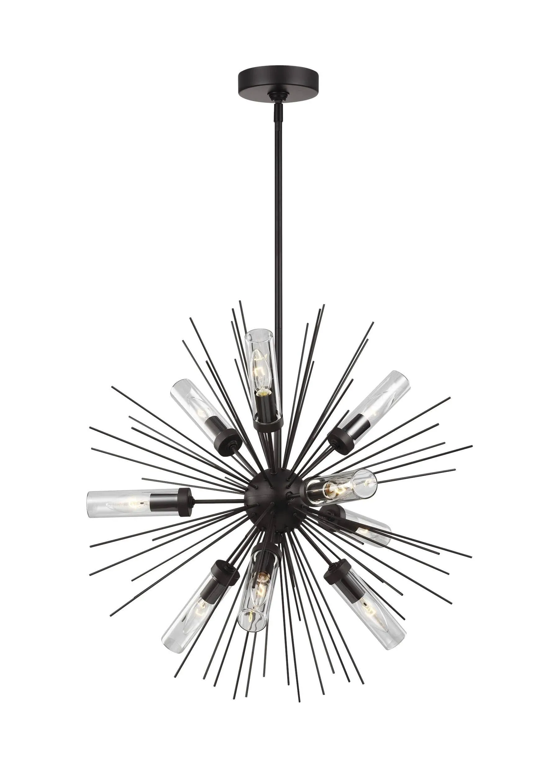 Visual Comfort Studio Nine Light Outdoor Chandelier in Oil Rubbed Bronze from the Hilo collection - OLF3295/9ORB