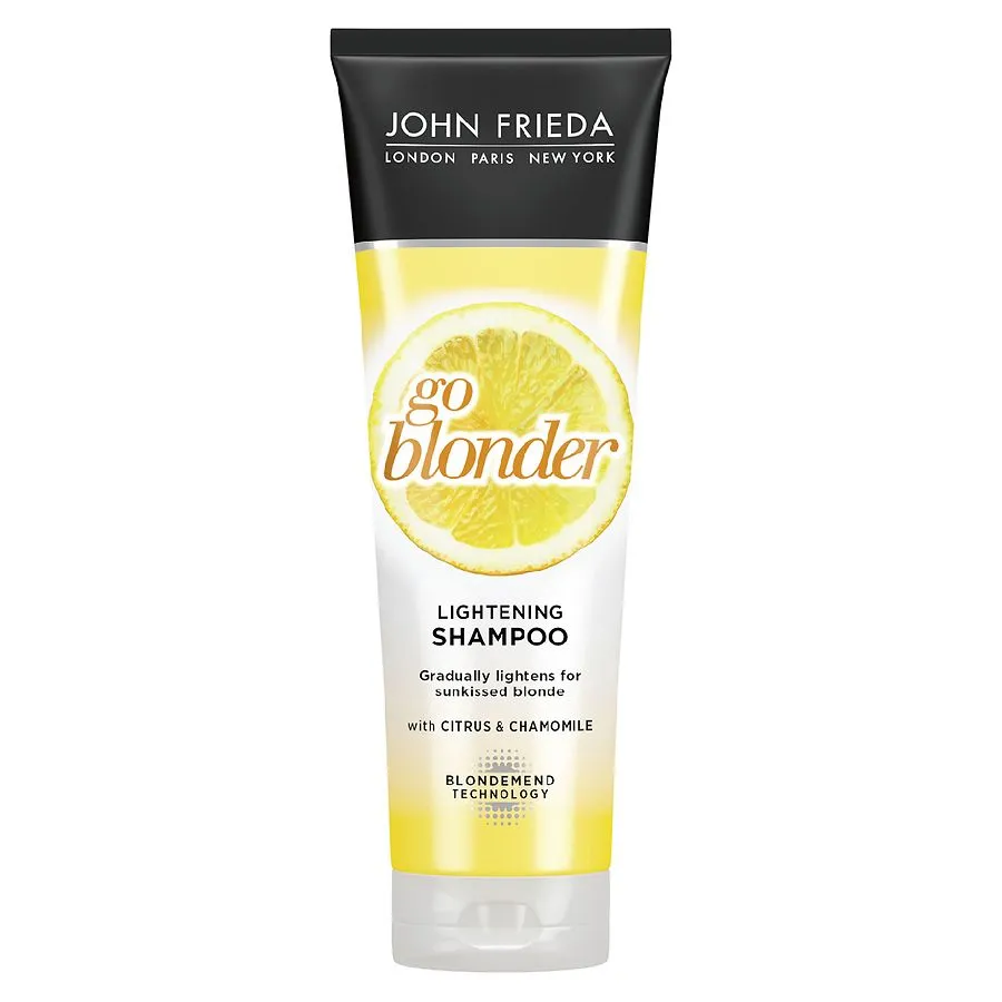 John Frieda Sheer Blonde Go Blonder Shampoo and Conditioner Set, 8.3 Ounce Gradual Lightening, In Shower Lightening Treatment, For Natural or Color-Treated Hair, with Citrus and Chamomile