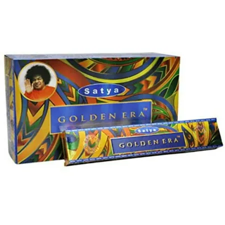 Satya Golden Era Incense Sticks Agarbatti 180 grams Box | 12 Packs of 15 Grams in a Box | Export Quality This listing is for Satya incense Sticks By Brand Satya