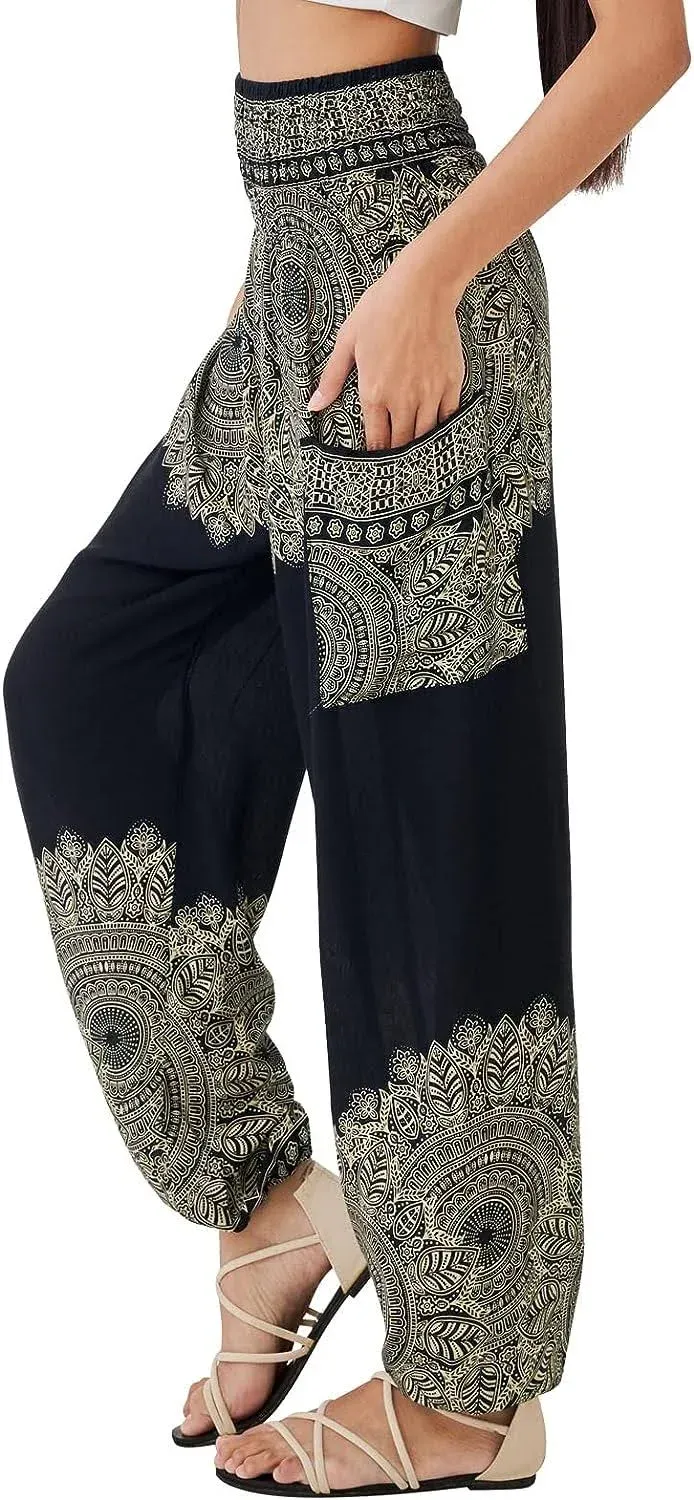 Joob Joob Boho Pants for Women - Hippie Harem Pants Women - Womens Yoga Pants ...