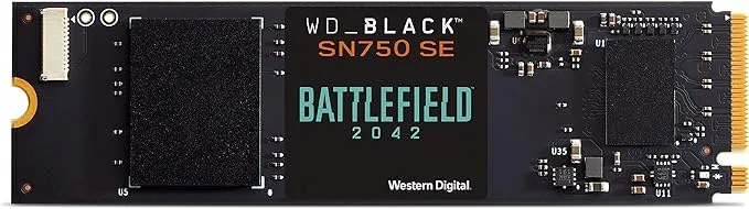 WD_BLACK 4TB SN750 NVMe Internal Gaming SSD Solid State Drive - Gen3 PCIe, M.2 2280, 3D NAND, Up to 3,400 MB/s - WDS400T3X0C