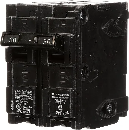 Siemens Q230 30-Amp Double Pole Type QP Circuit Breaker