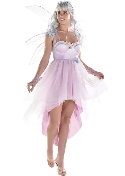 Womens Pink Fairy Dress (Large/X-Large) - 1 Pc. - Enchanting Design, Perfect For Costumes, Themed Parties & Magical Moments