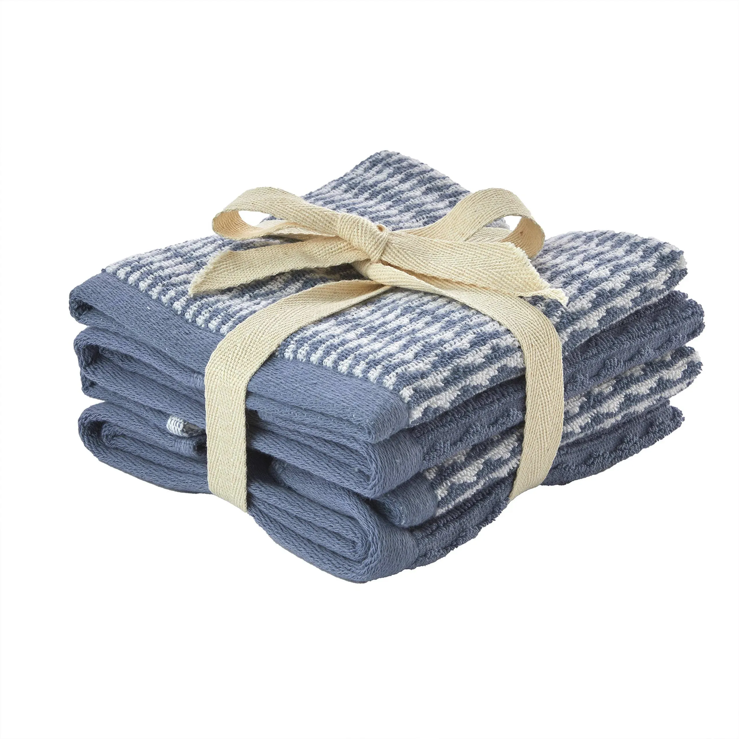 SKL Home Longborough 4-Piece Washcloth Set in Denim Blue