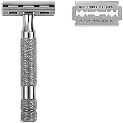 ROCKWELL RAZORS 2C Razor with 5 Blades, 6 Piece Set, Gunmetal Chrome