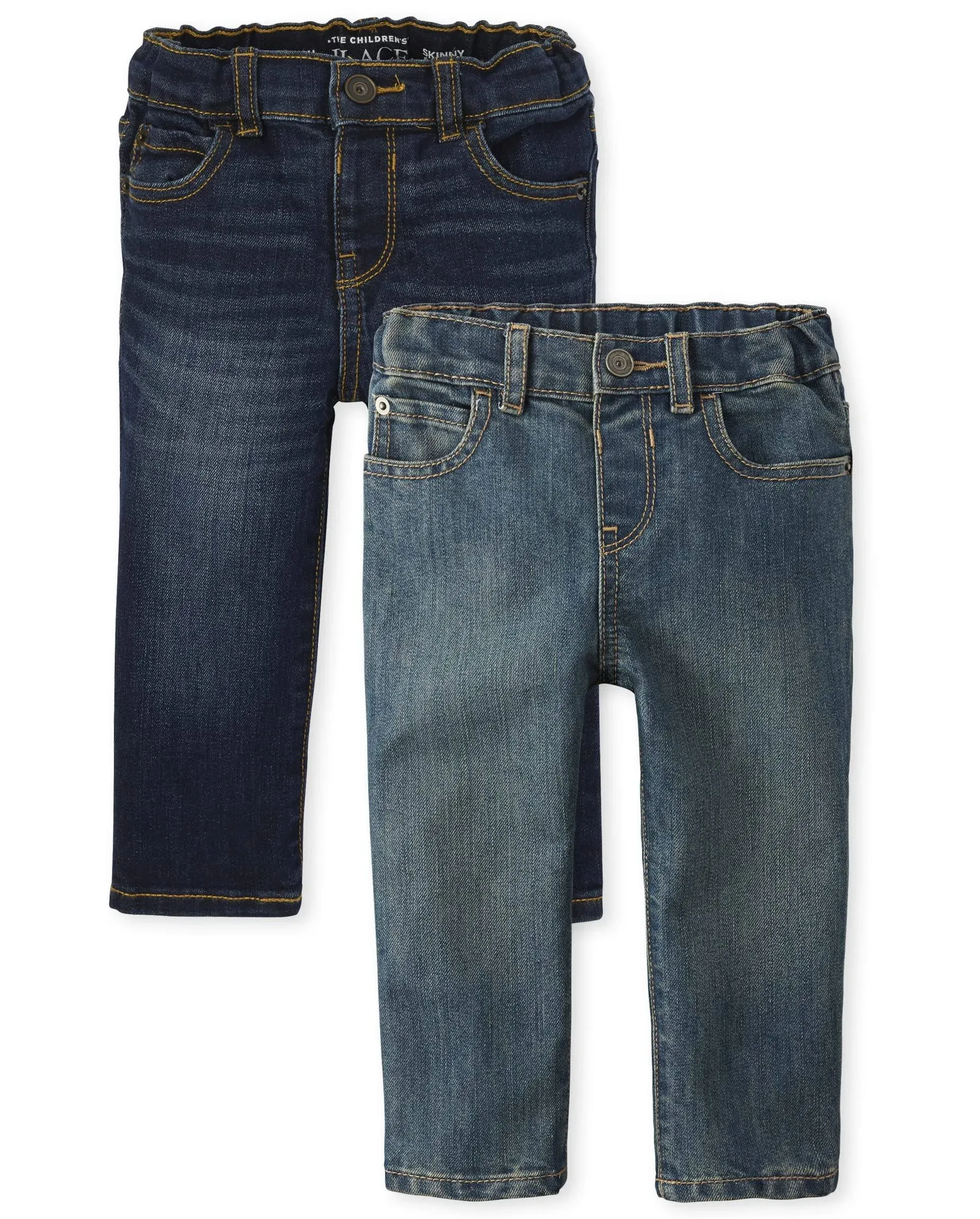 The Children's Place Baby Boys' and Toddler Multipack Basic Stretch Skinny Jeans