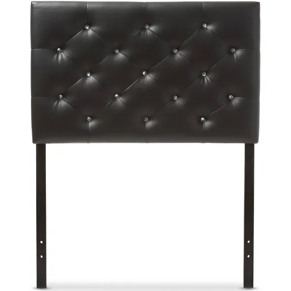 Baxton Studio Viviana Modern and Contemporary Upholstered Button-Tufted Headboard