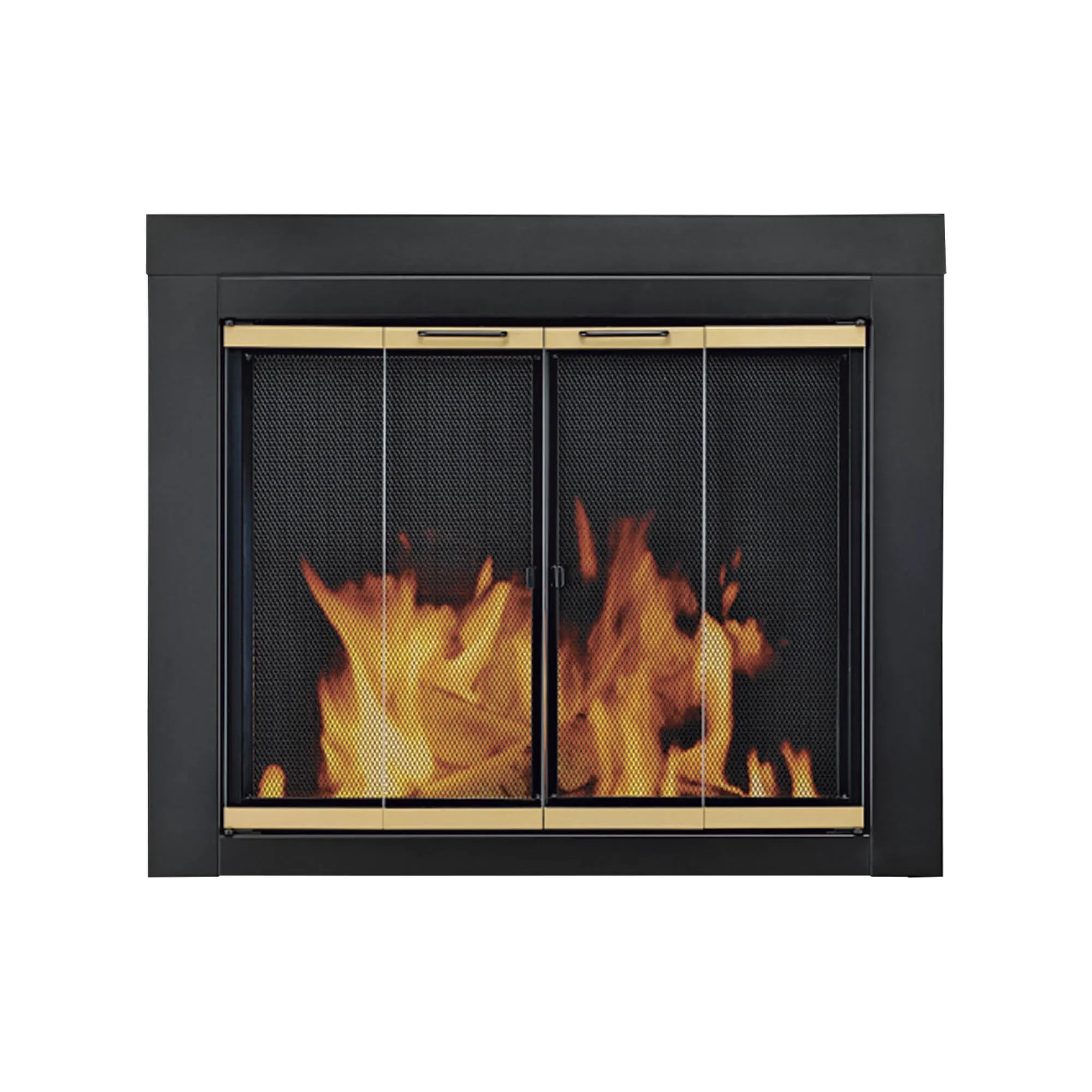 Pleasant Hearth Arrington Fireplace Glass Door — For Masonry Fireplaces, Large,