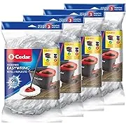 O Cedar EasyWring Spin Mop Refill, Microfiber, White, 2/Pack