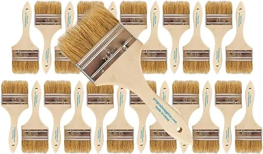 Pro Grade - Chip Paint Brushes - 24 Ea 3 Inch Chip Paint Brush Light Brown