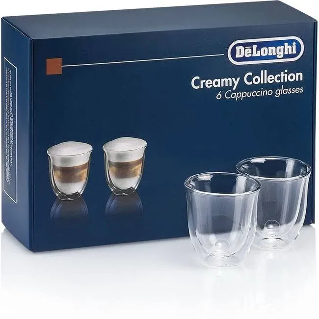 Delonghi De'Longhi Creamy Collection 6 Cappuccino Glasses