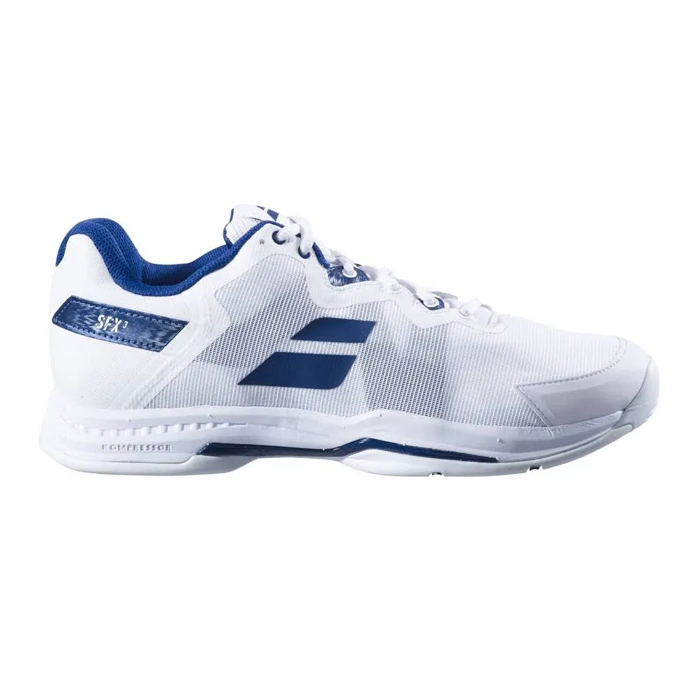 Babolat Men's SFX3 All Court Tennis Shoes (White/Navy)