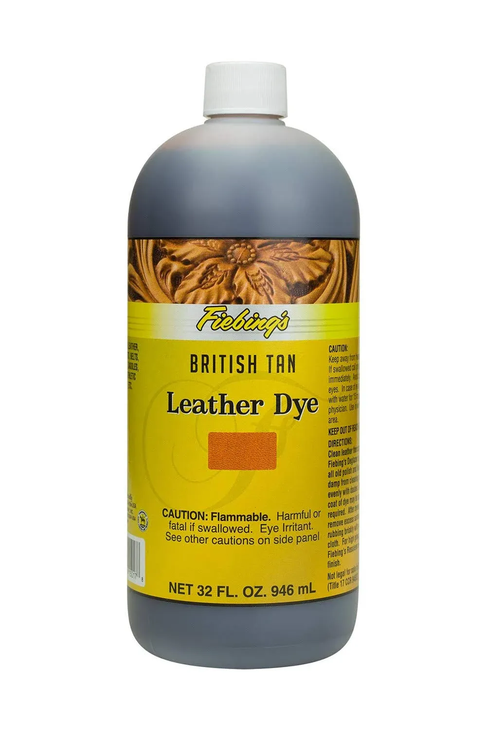 Fiebing's Leather Dye - 32 oz 1 Quart - British Tan