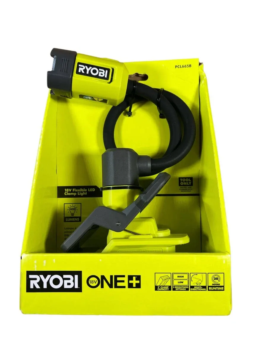 Ryobi PCL665B 18V Cordless Flexible LED Clamp Light