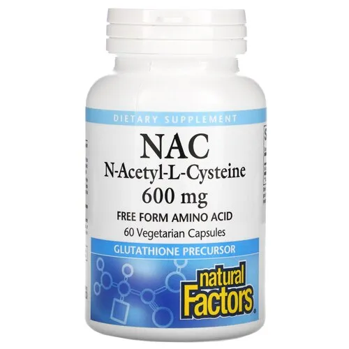 Natural Factors - N-Acetyl-L-Cysteine 600 mg 60 Capsules