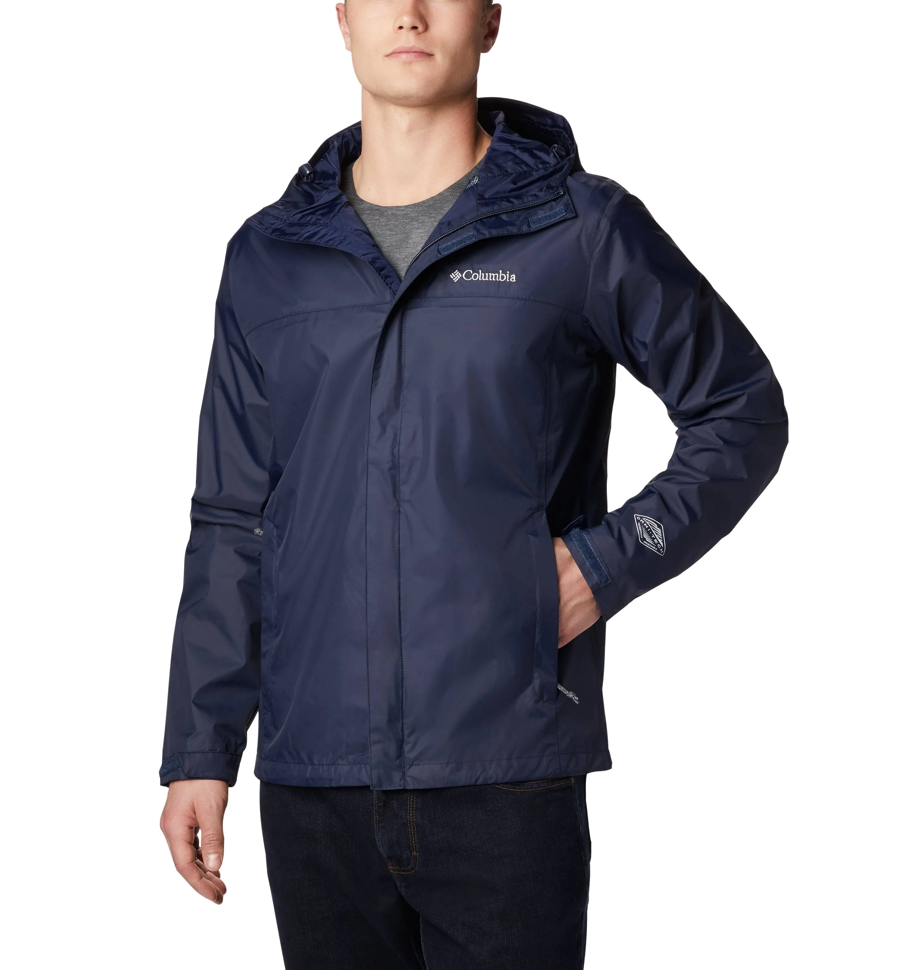 COLUMBIA Men&#039;s WATERTIGHT II Rain Shell Jacket - Blue - Small  NWT LAST ONE LEFT