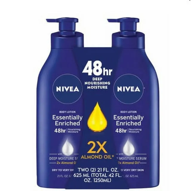 NIVEA Essentially Enriched Body Lotion for Dry Skin Scented - 33.8 fl oz