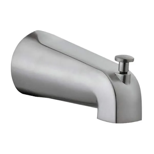 Design House 522912 Polished Chrome Slip on Tub Diverter Spout