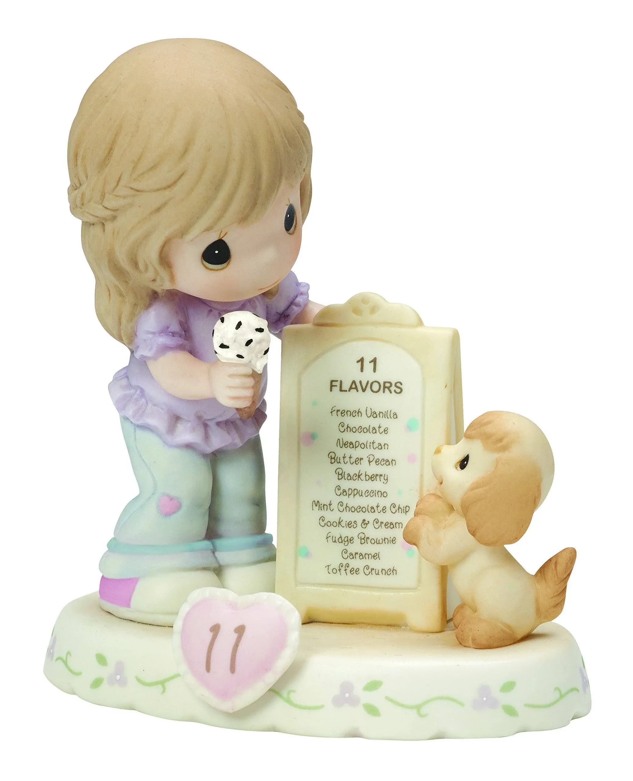 Precious Moments Bisque Porcelain Figurine Growing in Grace Age 11 Blonde Girl