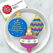 Ann Clark Cookie Cutters 3-Piece Christmas Ornament Cookie Cutter Set with Recipe Booklet