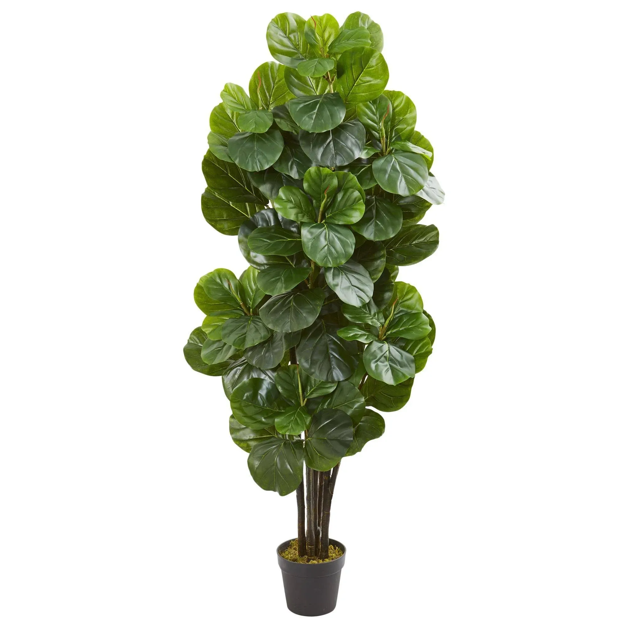 Nearly Natural 5-Ft. Fiddle Leaf Fig Artificial Silk Trees, Green