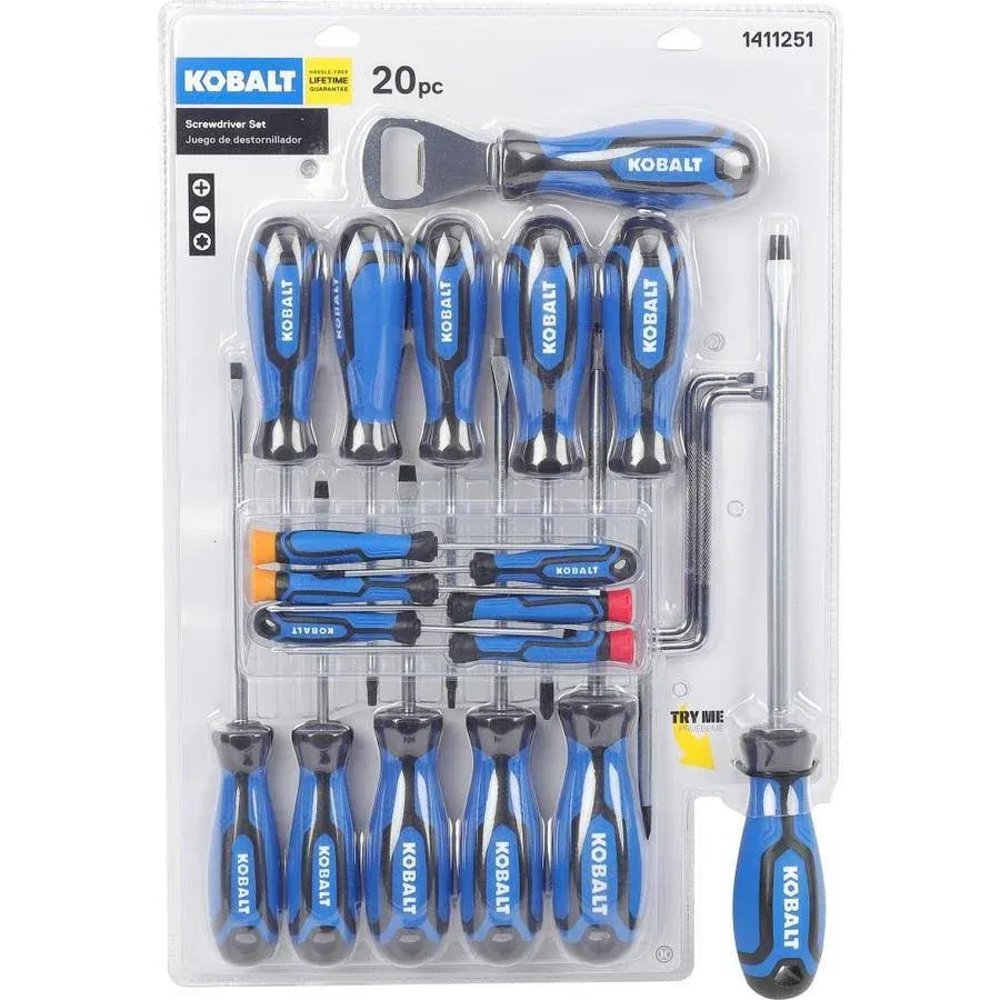 Kobalt 18-Piece Plastic Handle Magnetic Assorted Screwdriver Set Item #5055416