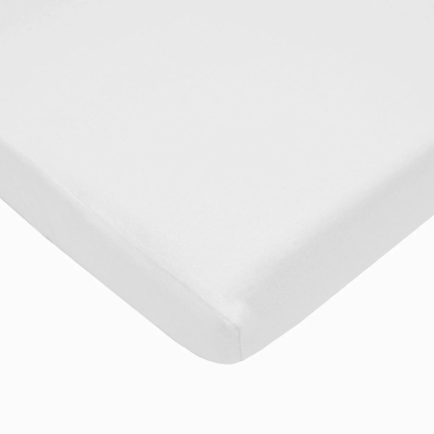 American Baby Company 100% Cotton Value Jersey Knit Fitted Portable/Mini-Crib Sheet, White