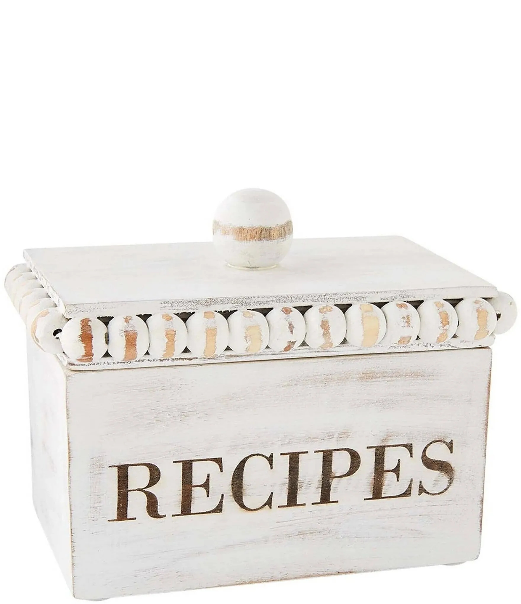 Mud Pie Beaded Recipe Box