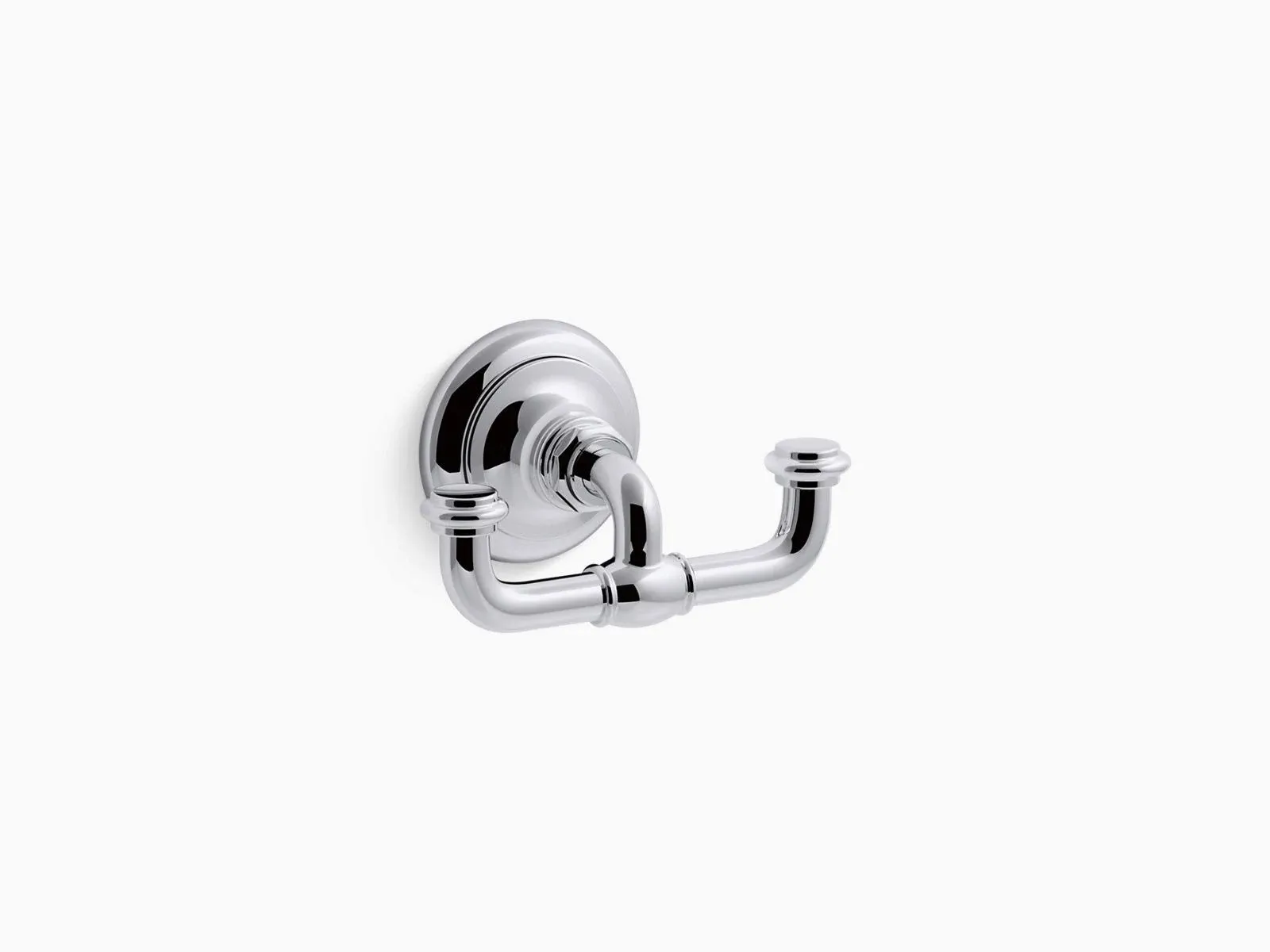 KOHLER K-72572-SN Artifacts Double robe hook, Vibrant Polished NickelKOHLER K-72572-SN Artifacts Double robe hook, Vibrant Polished Nickel