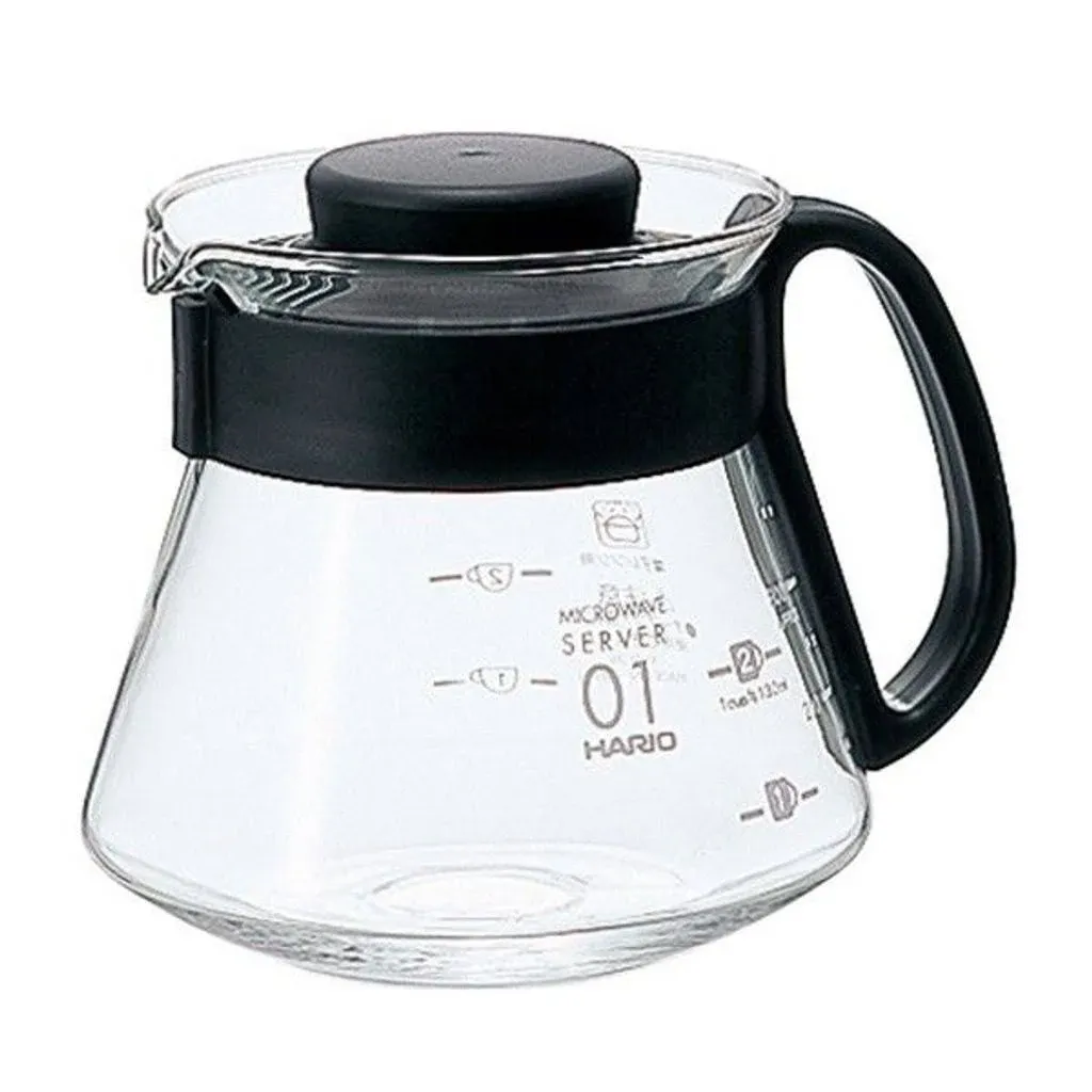 Hario XVD-36B V60 Range 12 oz. Size 01 Glass Coffee Server