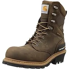 Carhartt® Men\'s\xa0Waterproof 8" Climbing Composite Toe Work Boot, Brown -\xa0CML8360