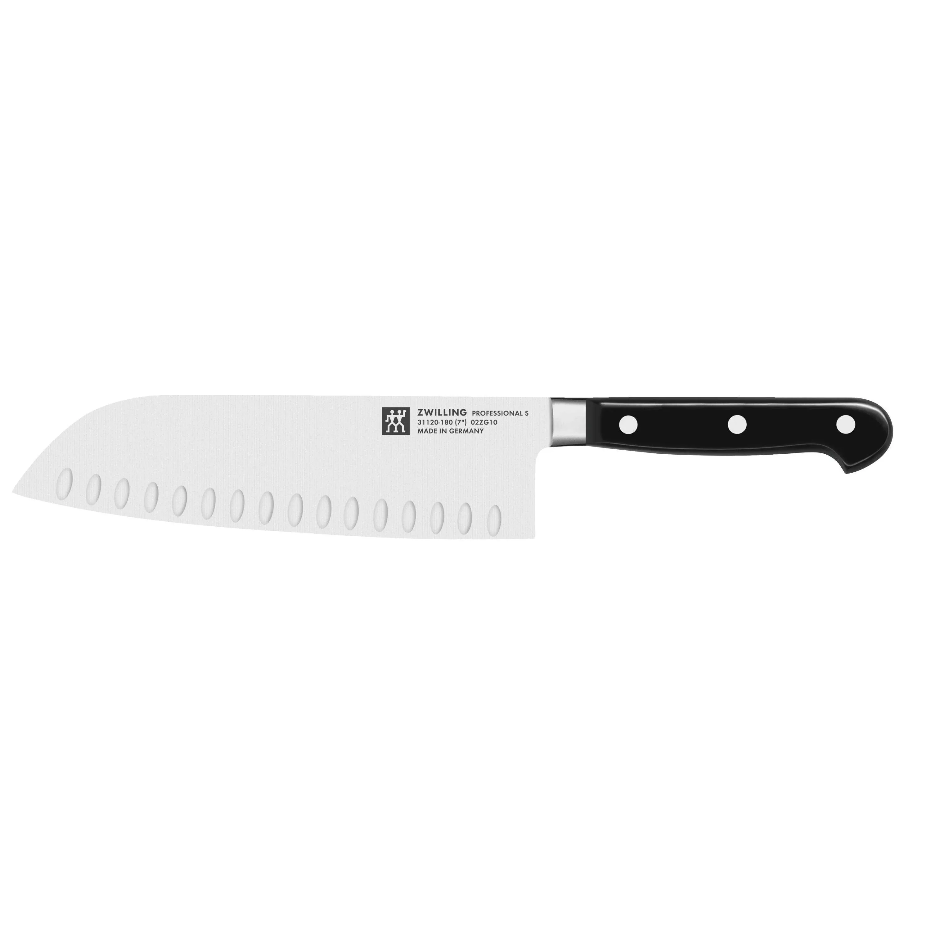 ZWILLING Professional &#034;S&#034; Hollow Edge Santoku Knife