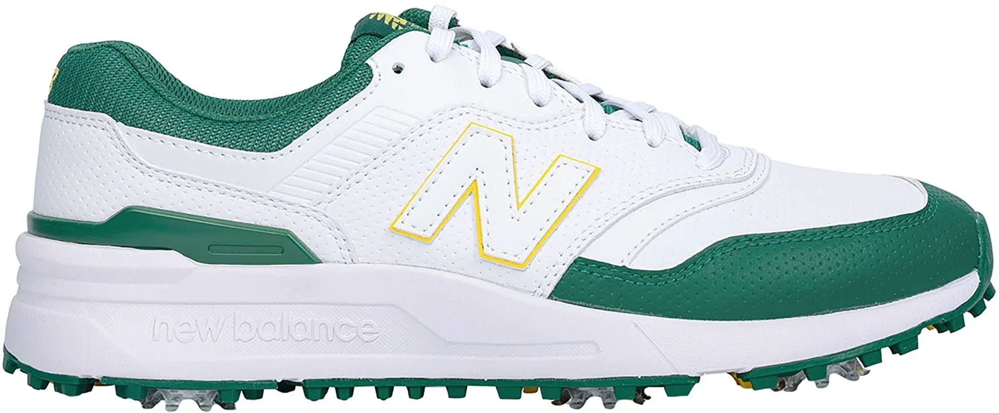 New Balance Men's 997 Golf Shoes, Size 14, White/Green