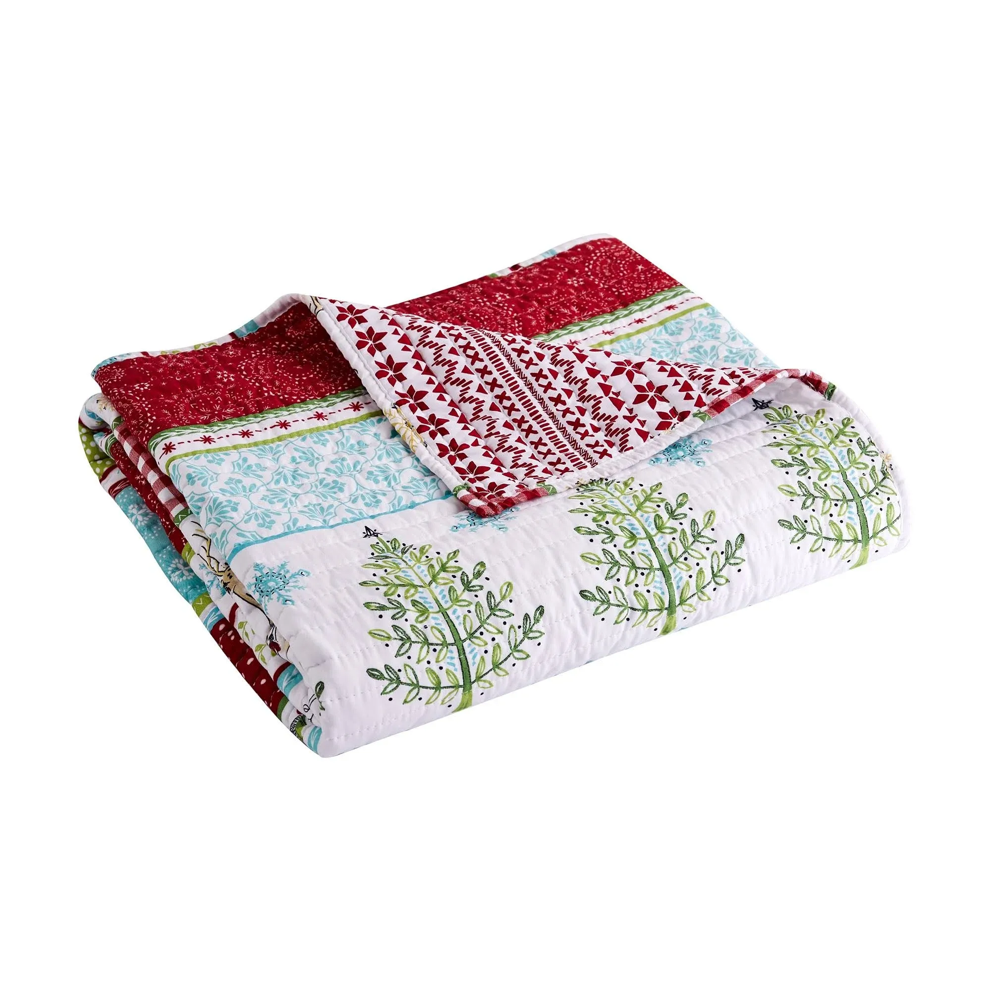 Merry & Bright Comet & Cupid Quilted Throw