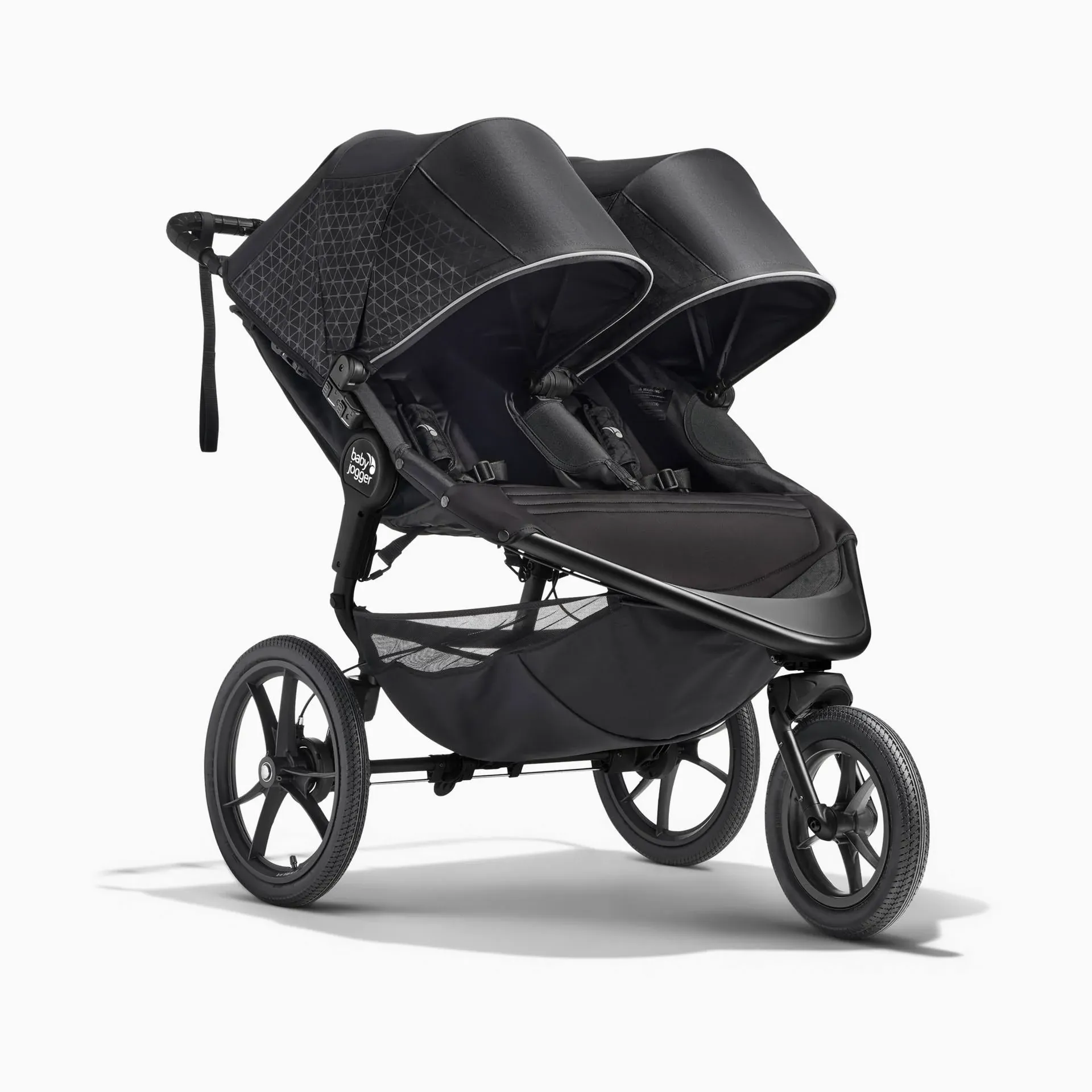 Baby Jogger Summit X3 Double Jogging Stroller - Midnight Black