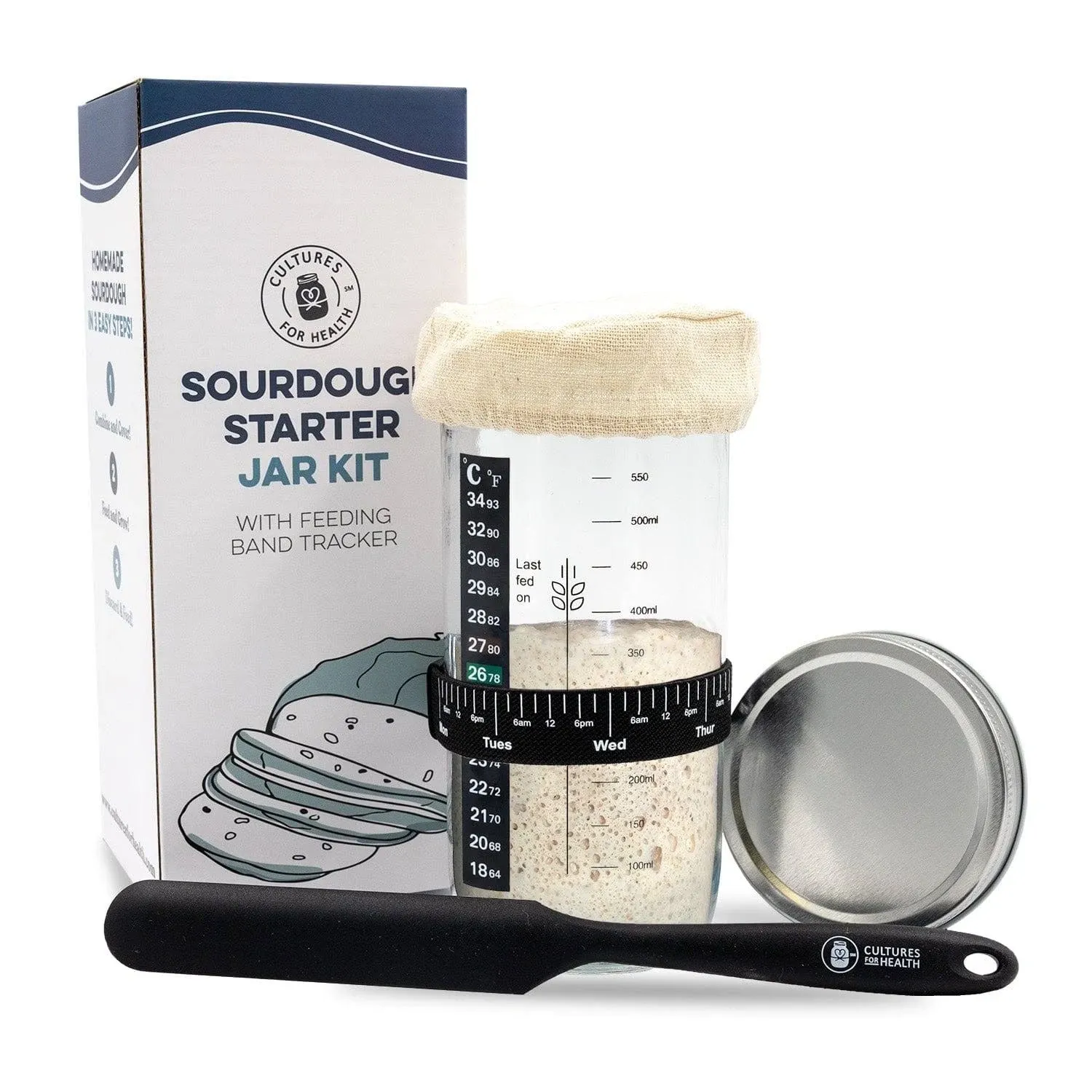 Cultures For Health Sourdough Starter Jar Kit | Easy DIY Breadmaking berry 