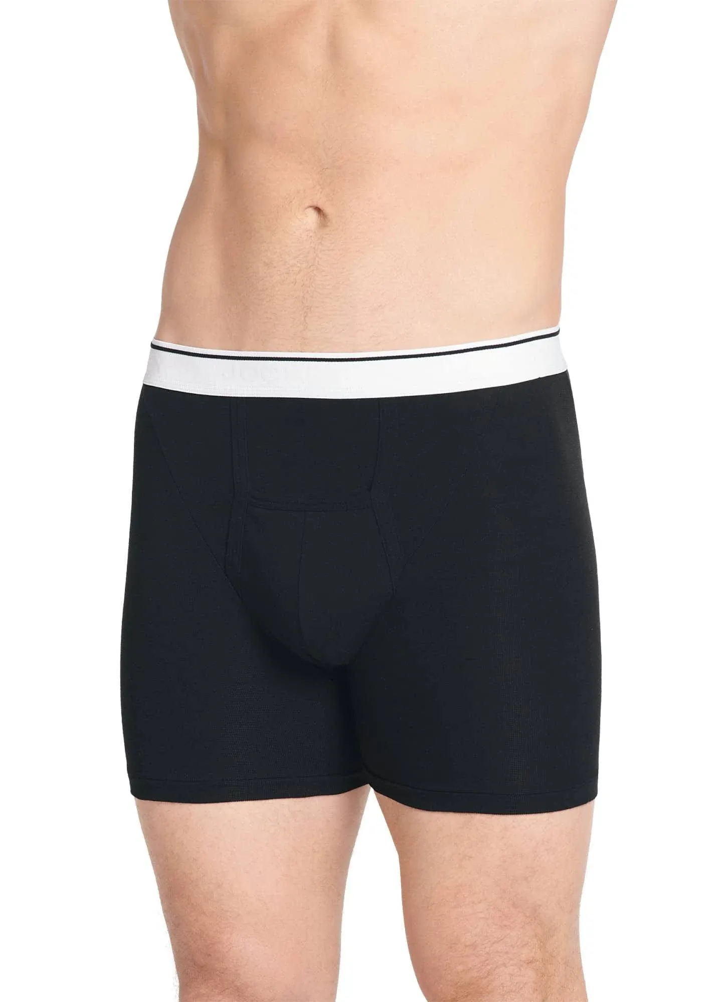 Jockey Men's Pouch 5 inch Boxer Brief - 2 Pack, Size: Large, Black