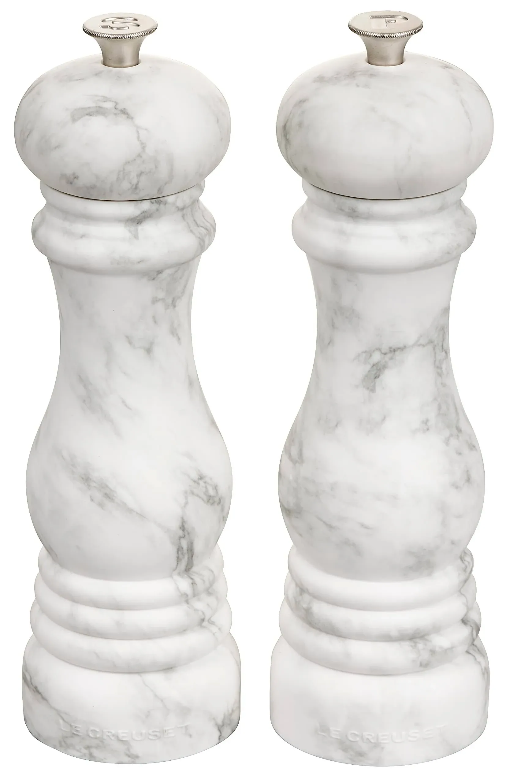 Le Creuset Salt & Pepper Mill Set - Black and White