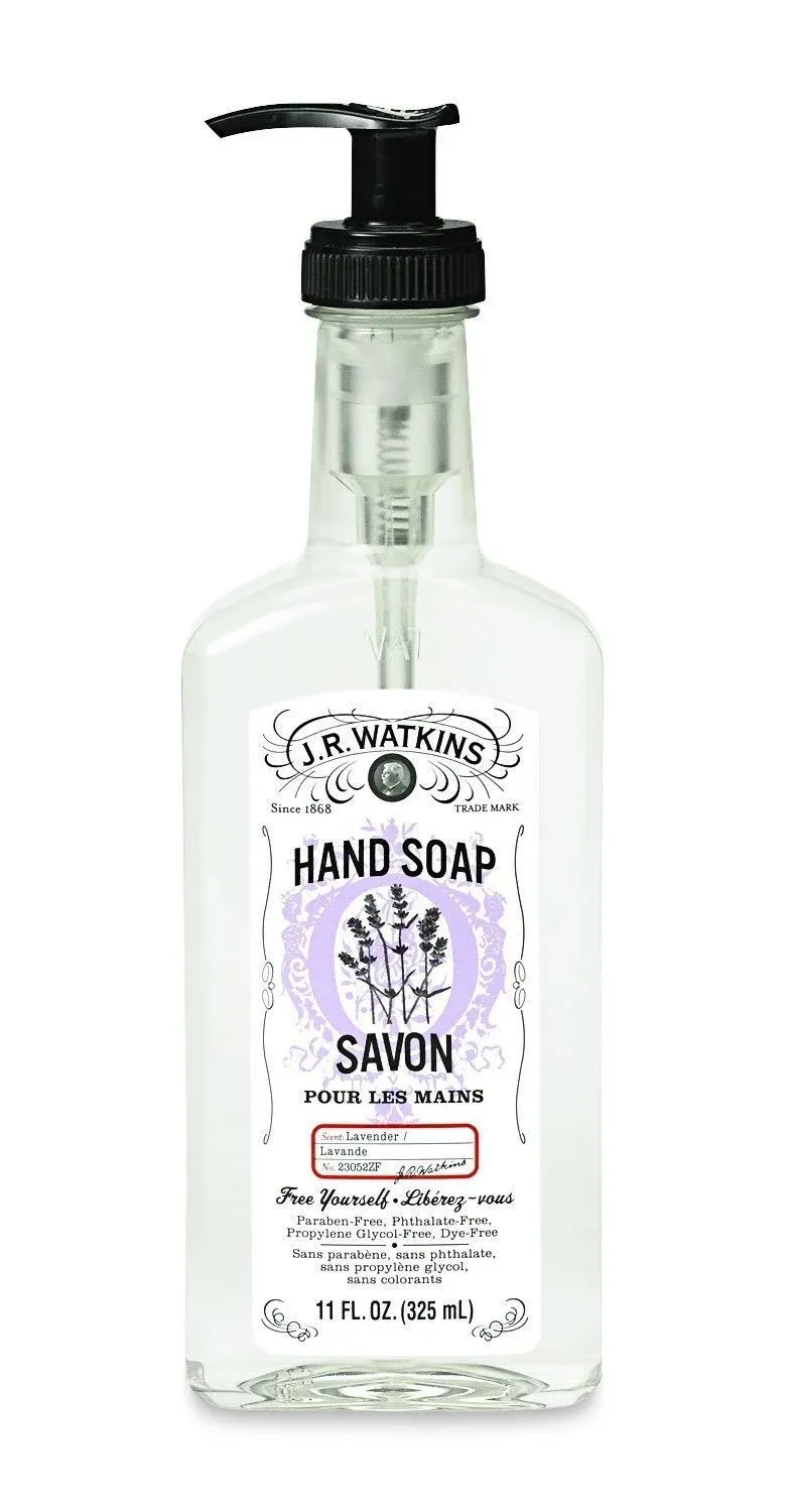 J.R. Watkins Liquid Hand Soap, Lavender, 11 Ounce (Pack of 6)