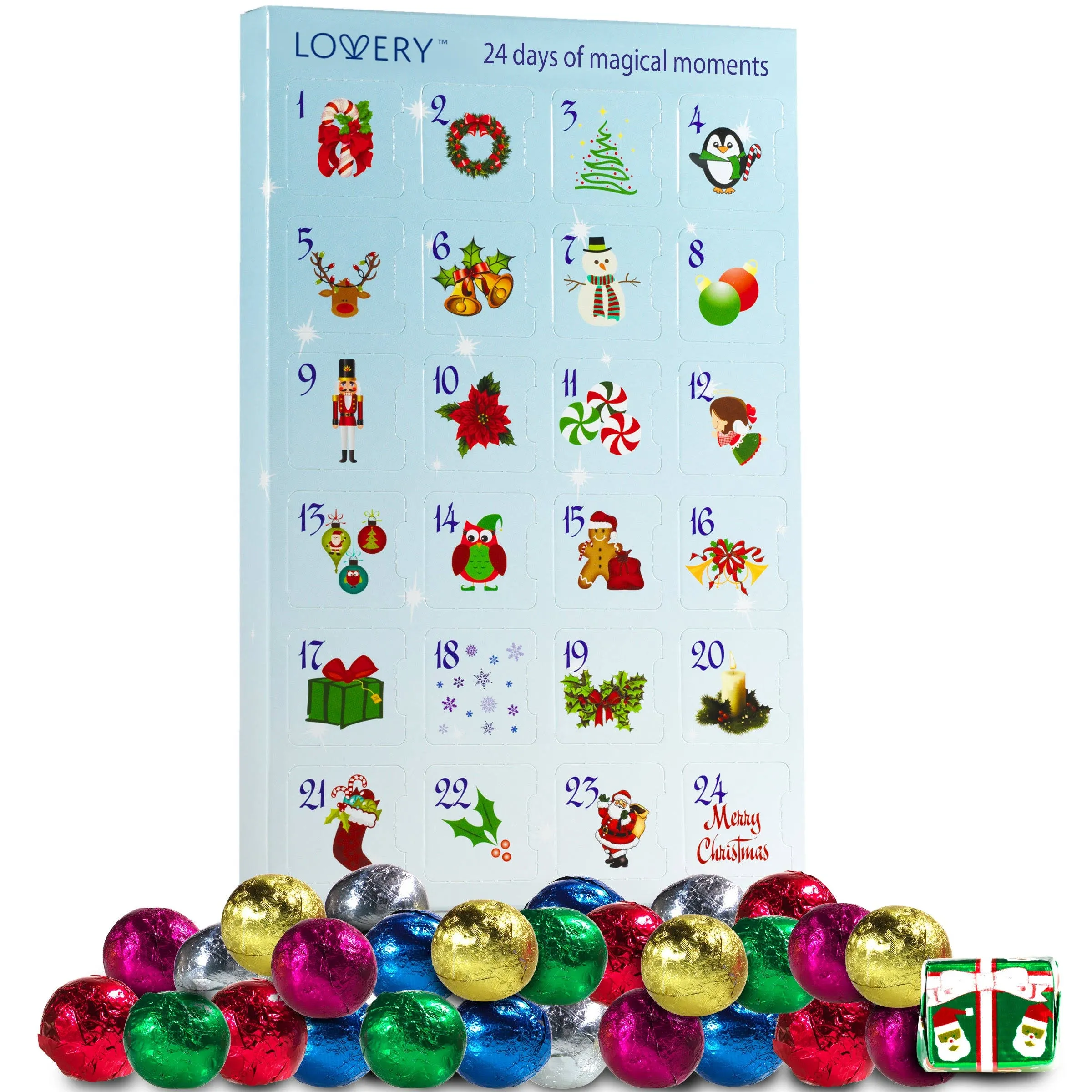 Chocolate Advent Calendar 2023 - 24 Days Countdown to Christmas Calendar Advent Dairy Milk Chocolate Candy Advent Calendar - Edible Food Advent Calendar