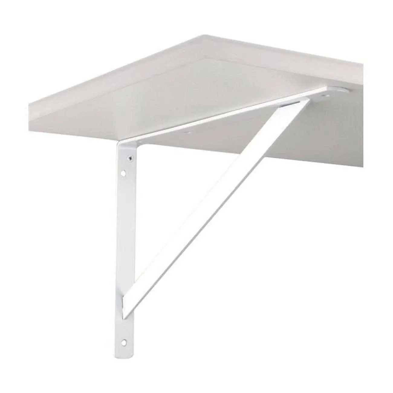 John Sterling 0049-20wth Heavy Duty Shelf Bracket, White, 500 lb