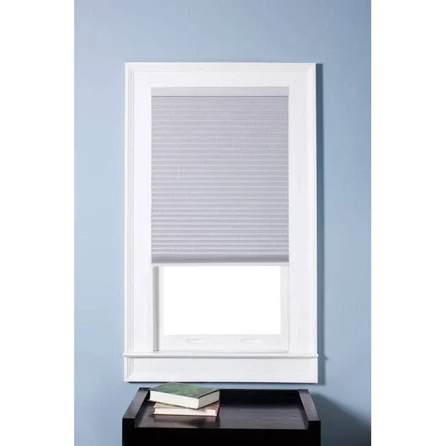 Arlo Blinds 9/16" Single Cell Blackout White Cordless Cellular Shades,18"Wx48"H