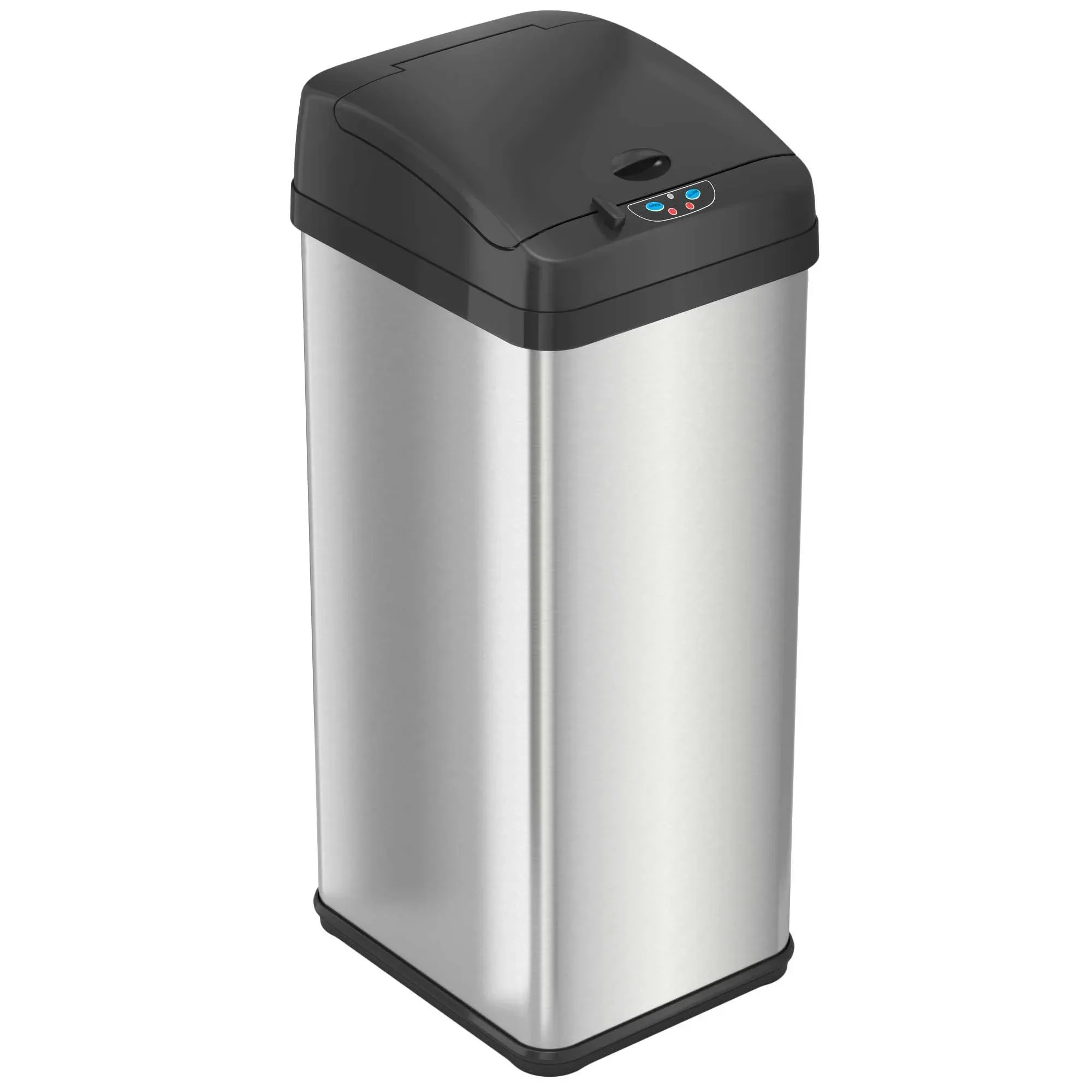 iTouchless 13 Gallon Pet-Proof Sensor Trash Can with AbsorbX Odor Filter System, Stainless Steel