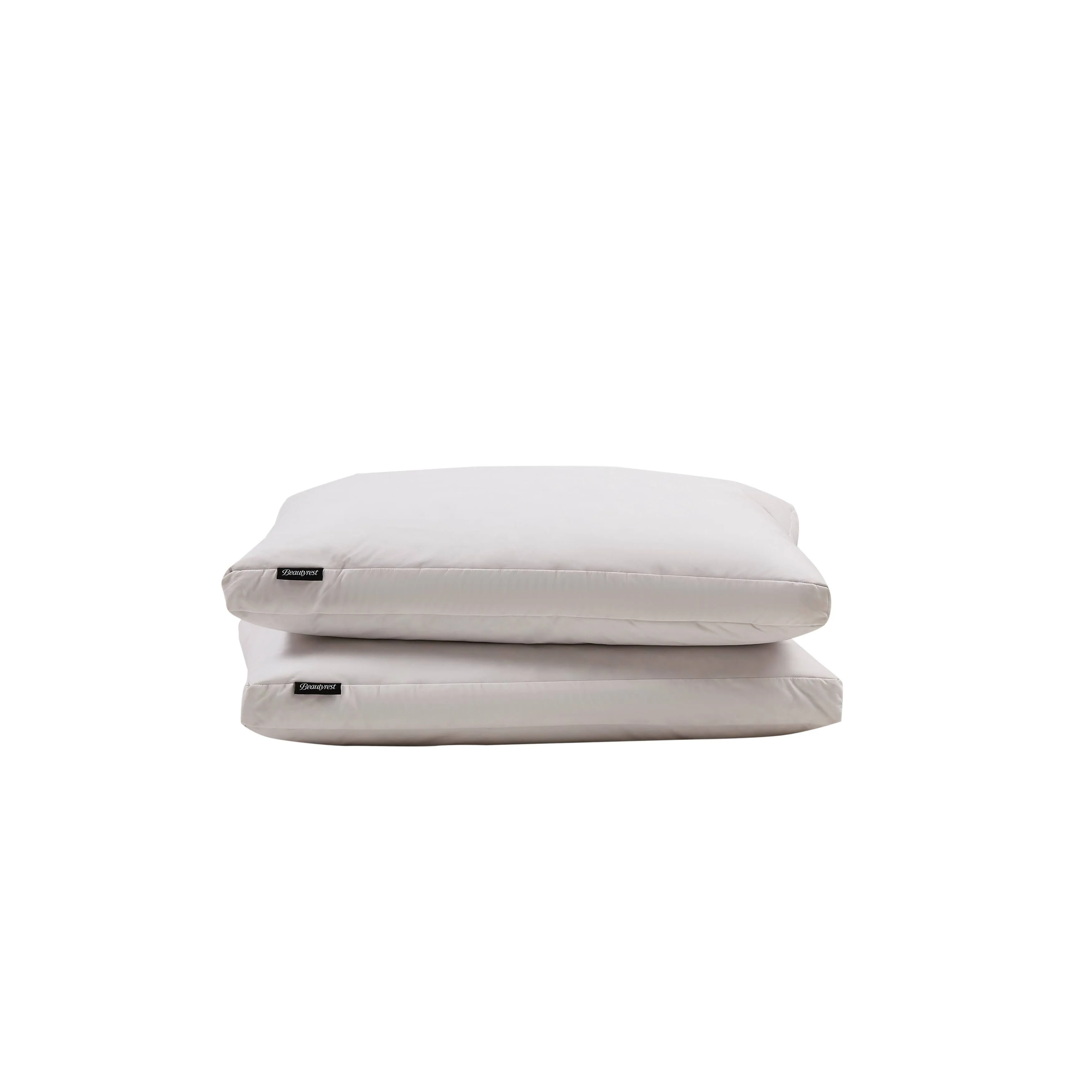 Beautyrest Microfiber Medium Firm 2-Inch Gusset Feather & Down 2-piece Pillow Set, White, King