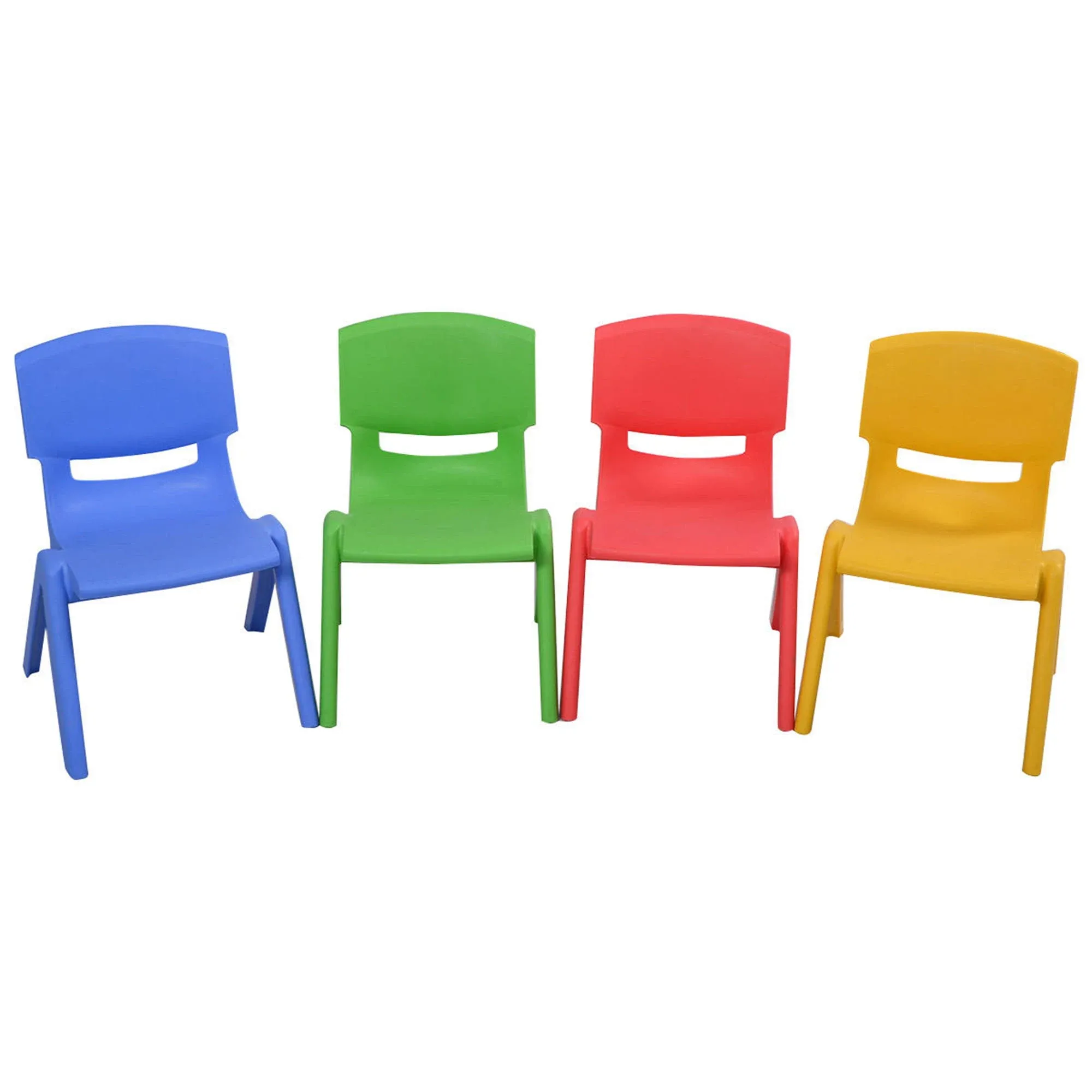 Costway 4-pack Kids Plastic Stackable Classroom Chairs