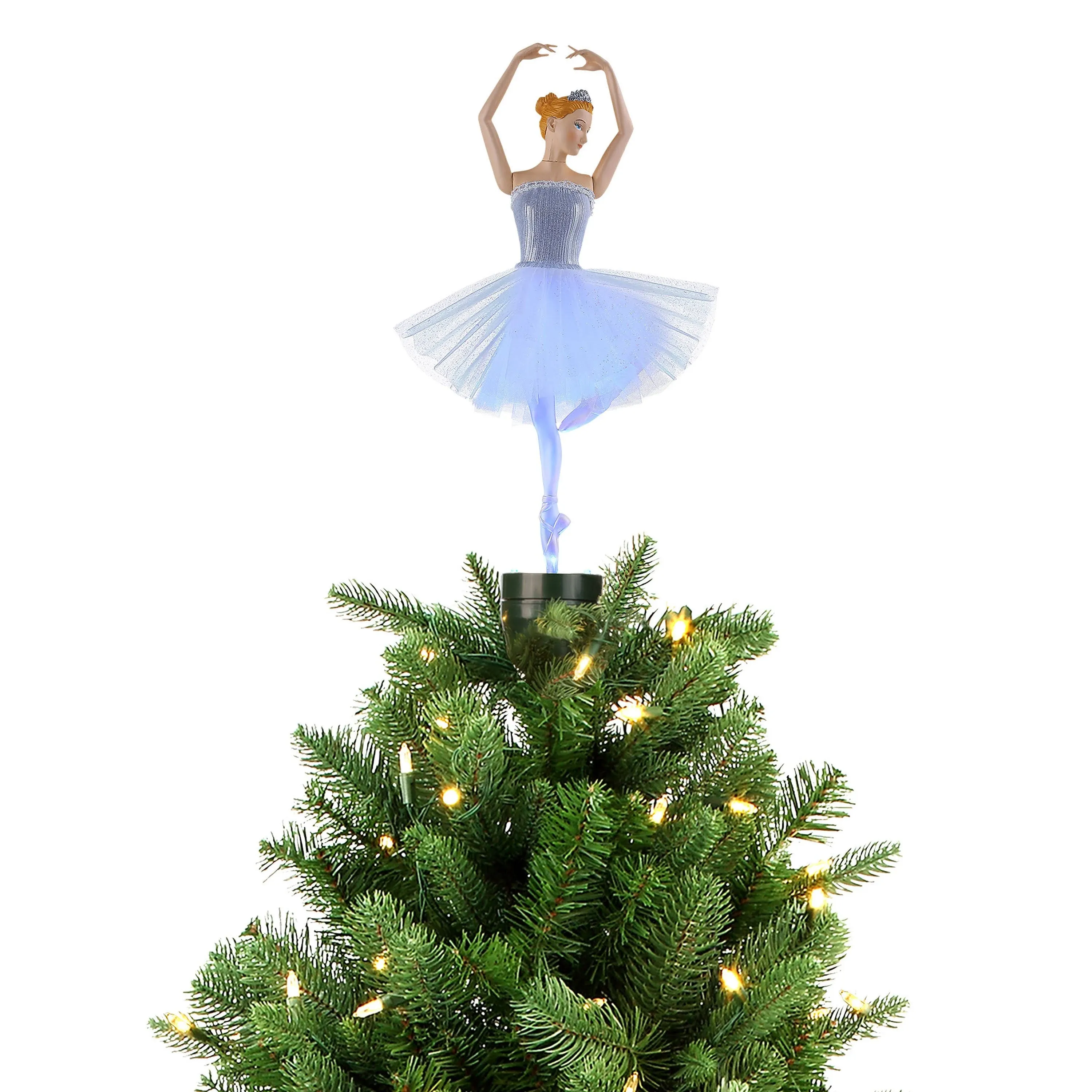 Mr. Christmas Animated Fiber-Optic Ballerina Tree Topper